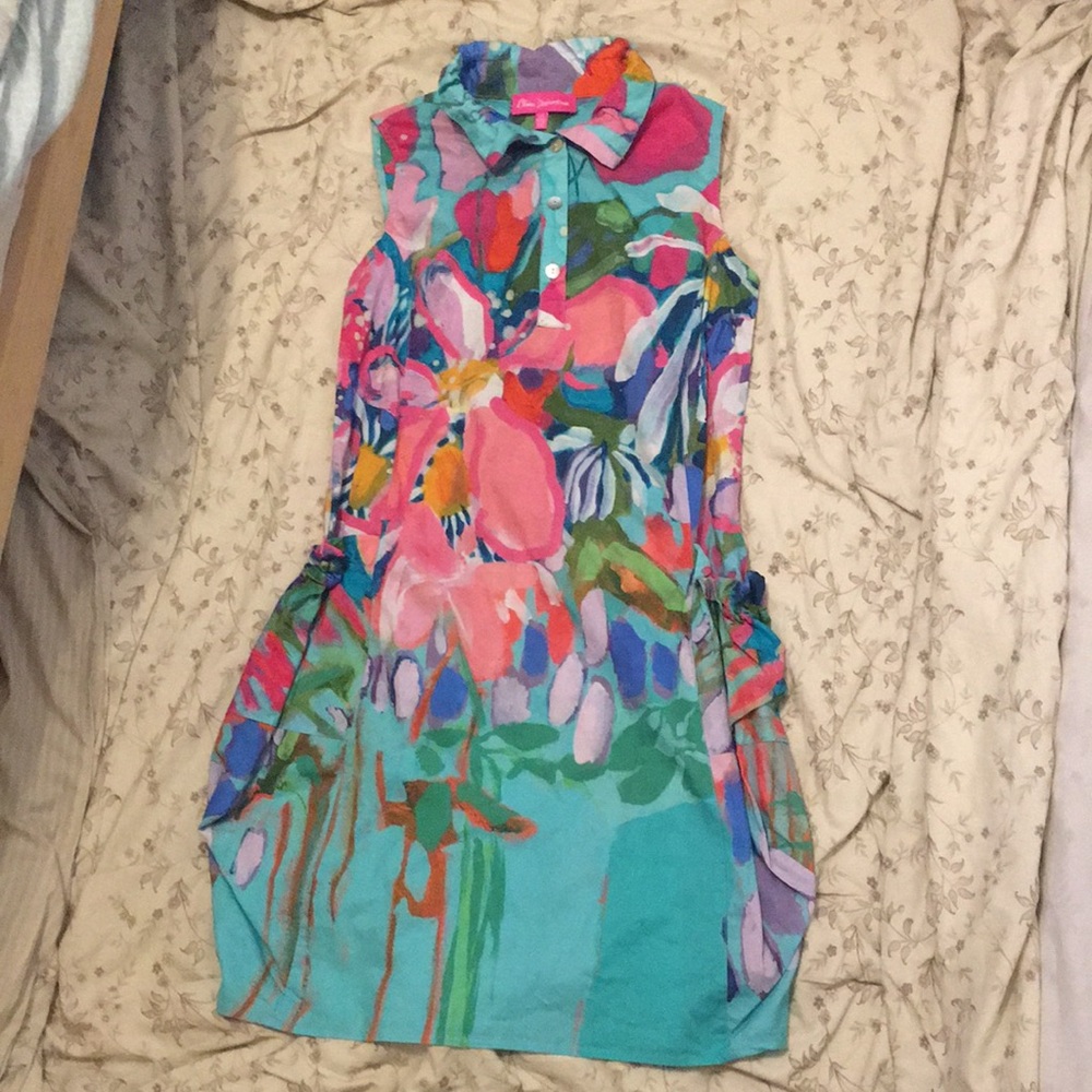 Claire Desjardins Sleeveless Floral Mini Dress